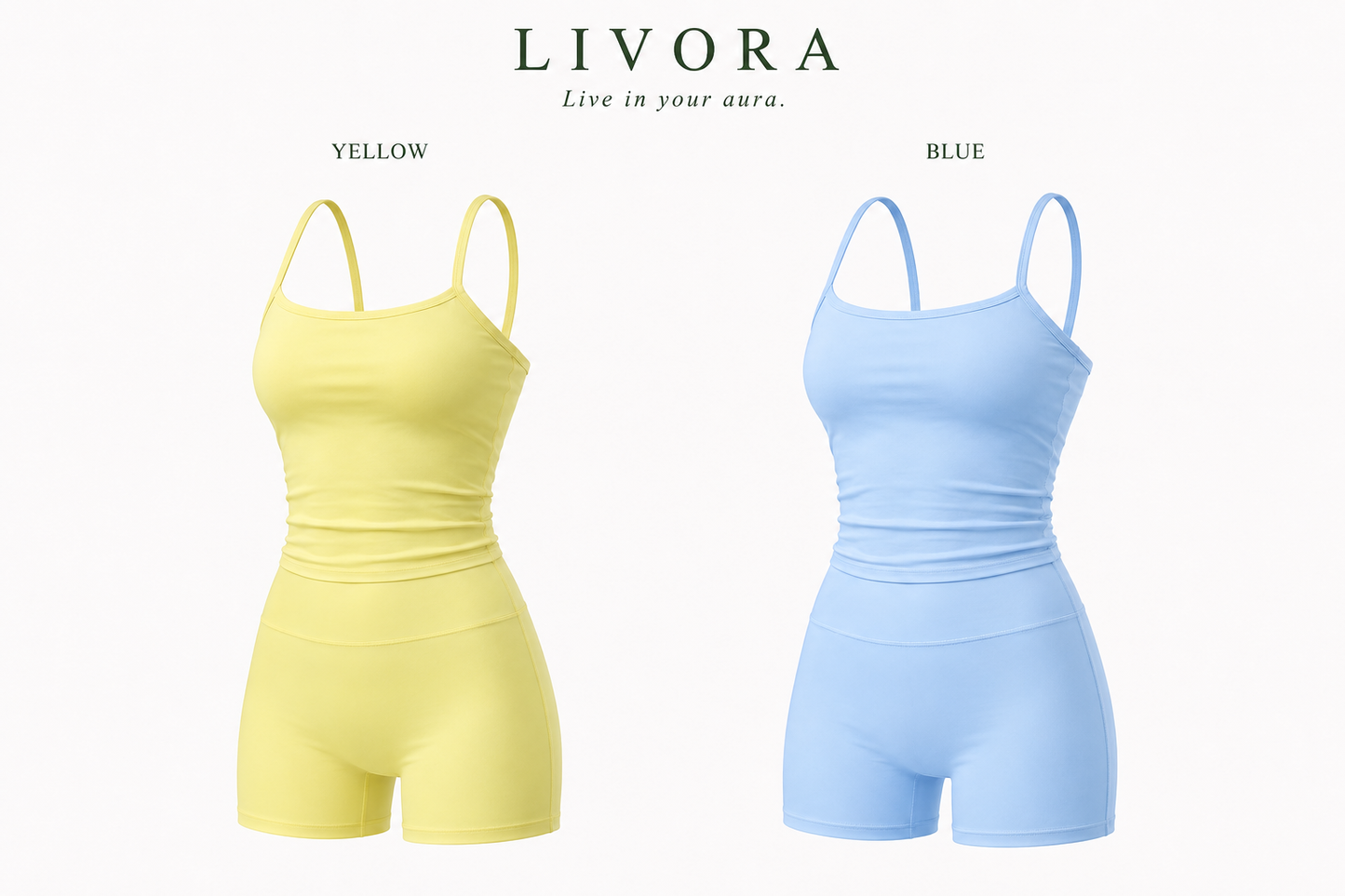High-Waist Sculpting Halter Activewear Set