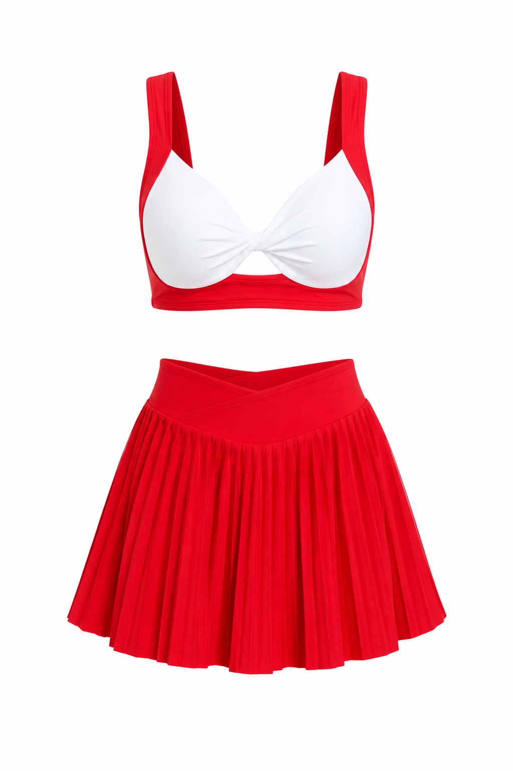 LIVORA Sculpt Tennis Set |Lightweight Pleated Skirt Two-Piece Set