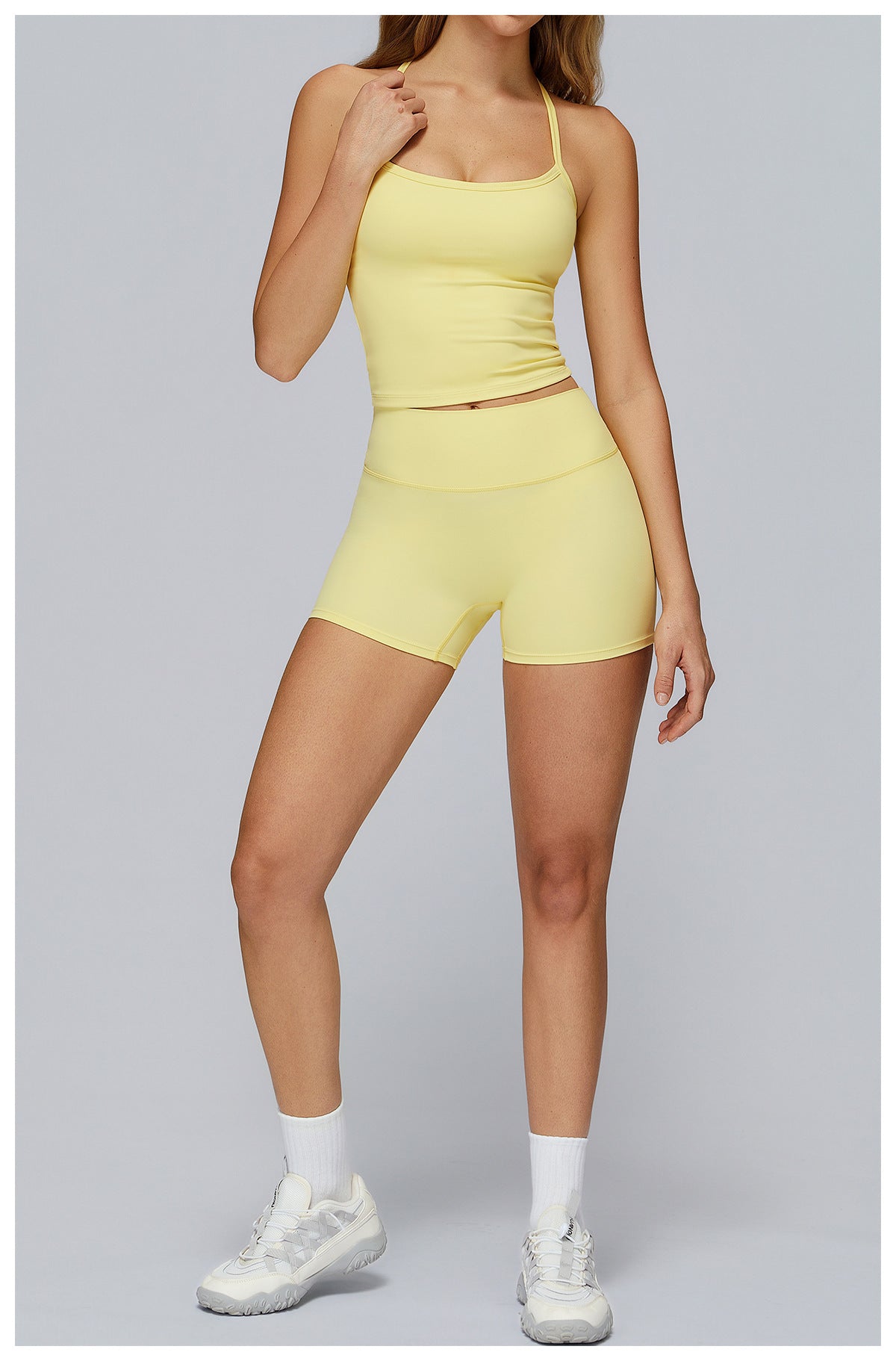 High-Waist Sculpting Halter Activewear Set