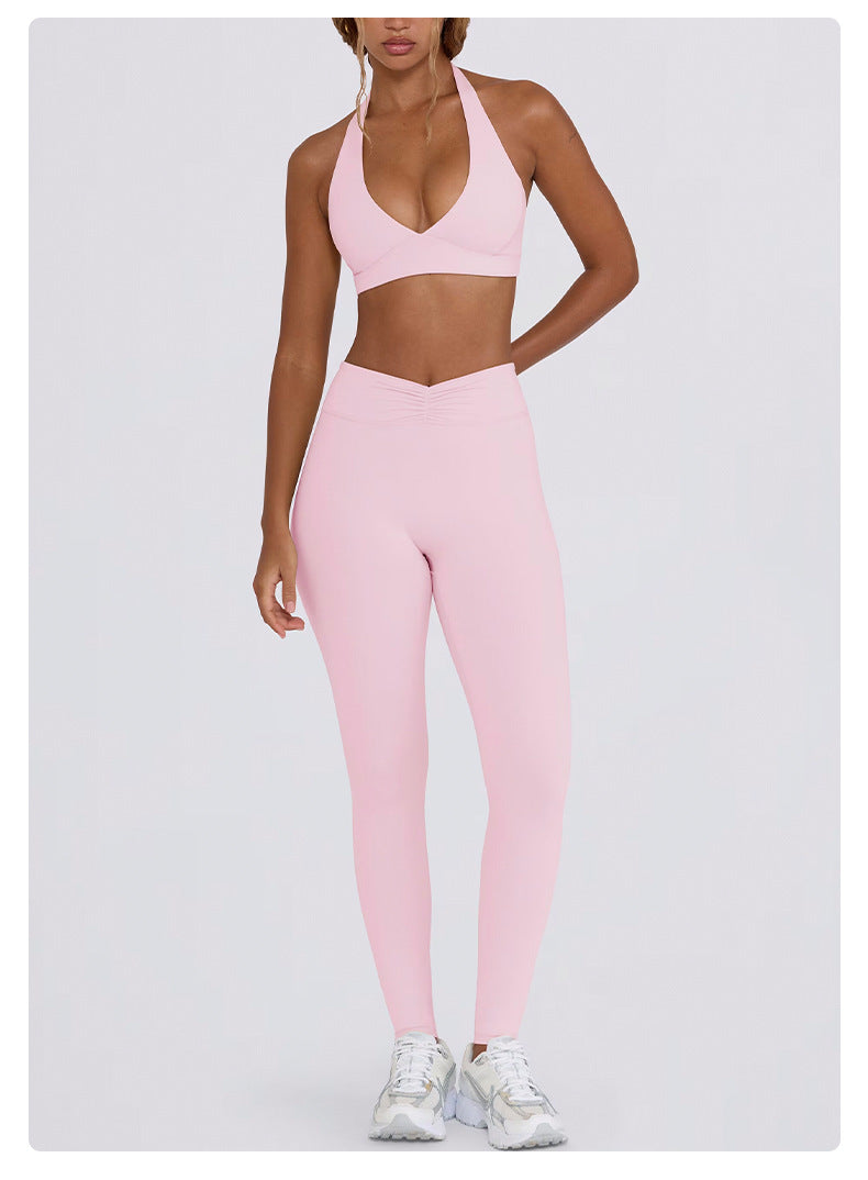 LIVORA SculptFit Active Set – High-Waist Leggings & Shorts 2-Piece (Multi-Color)