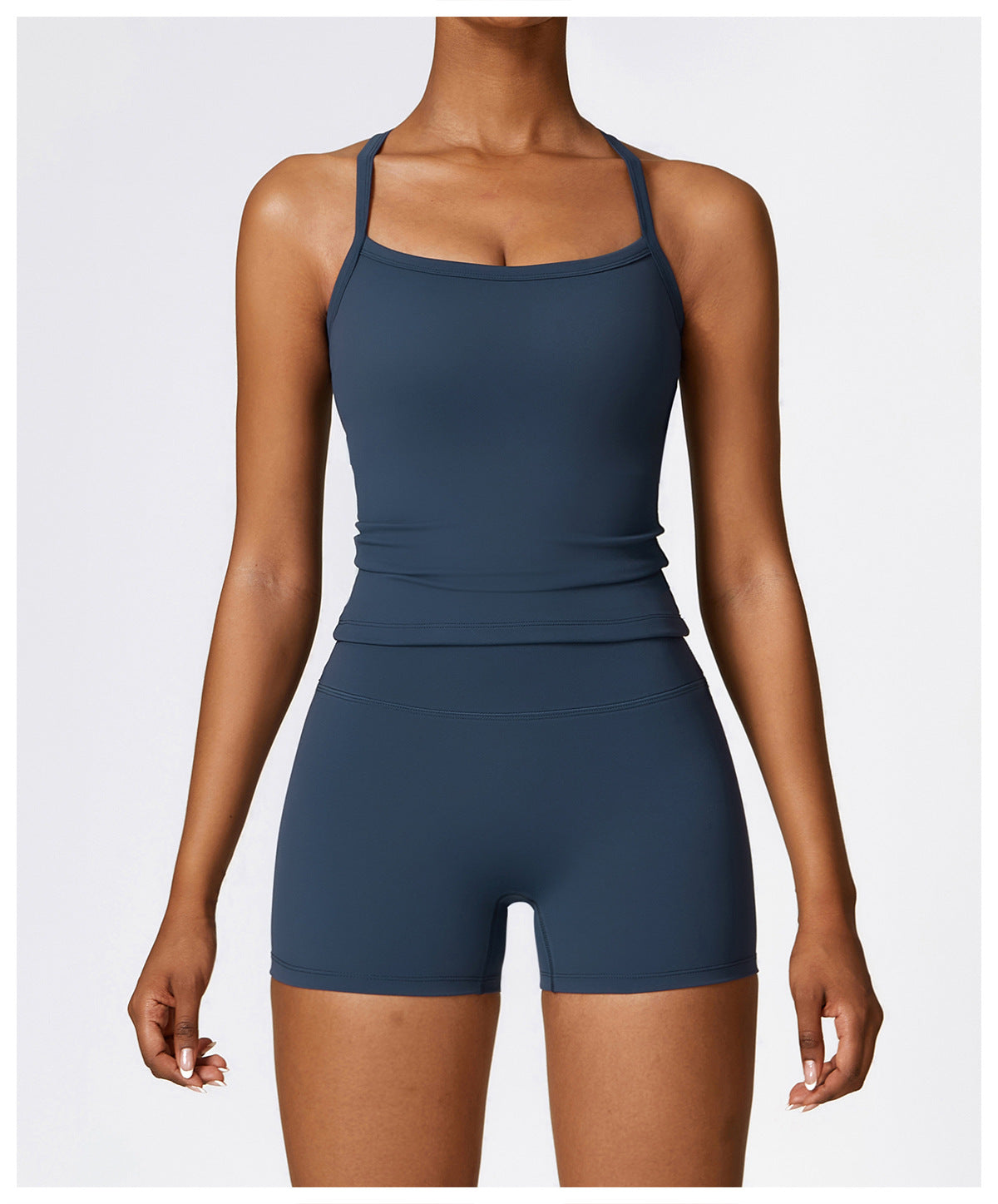 High-Waist Sculpting Halter Activewear Set
