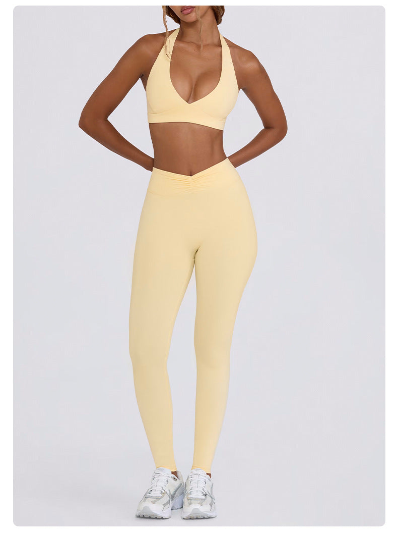 LIVORA SculptFit Active Set – High-Waist Leggings & Shorts 2-Piece (Multi-Color)