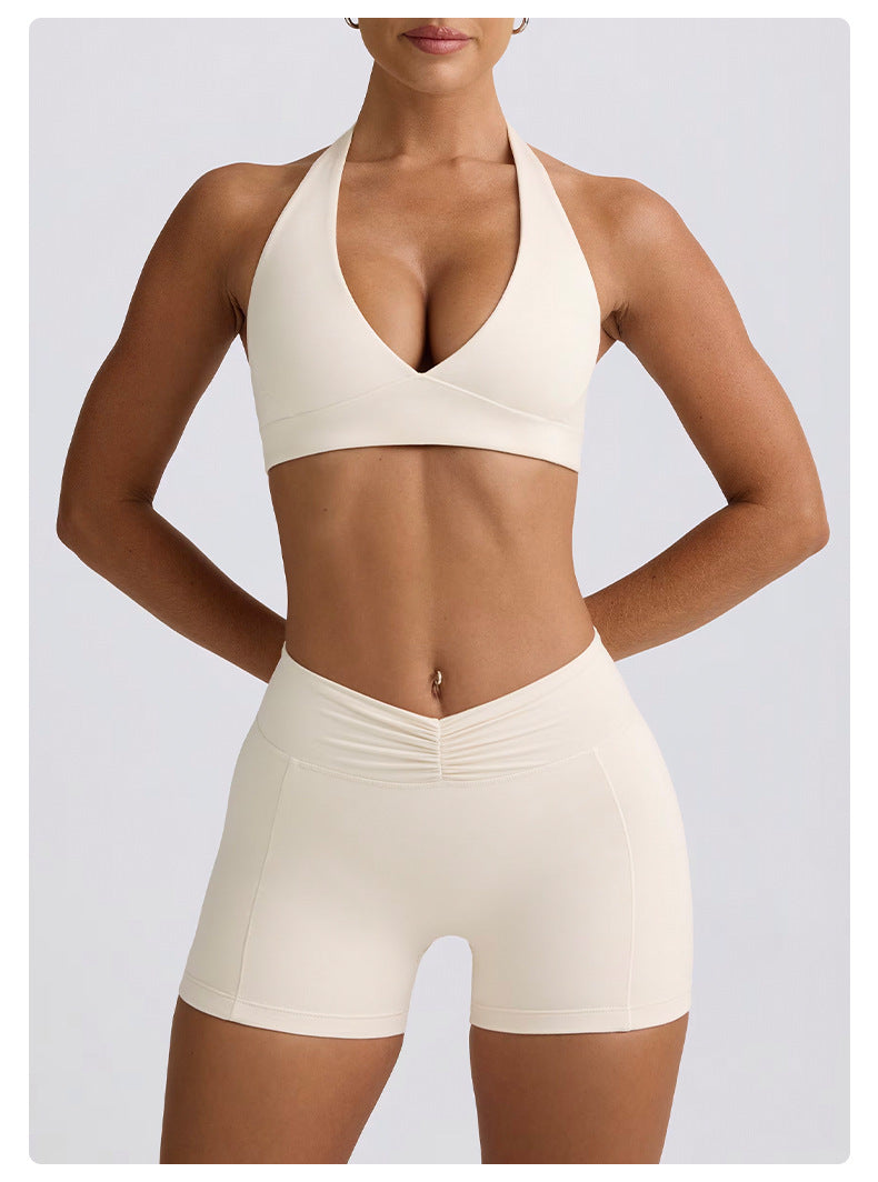 LIVORA SculptFit Active Set – High-Waist Leggings & Shorts 2-Piece (Multi-Color)