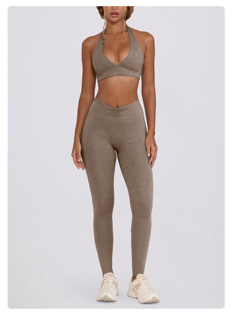 LIVORA SculptFit Active Set – High-Waist Leggings & Shorts 2-Piece (Multi-Color)