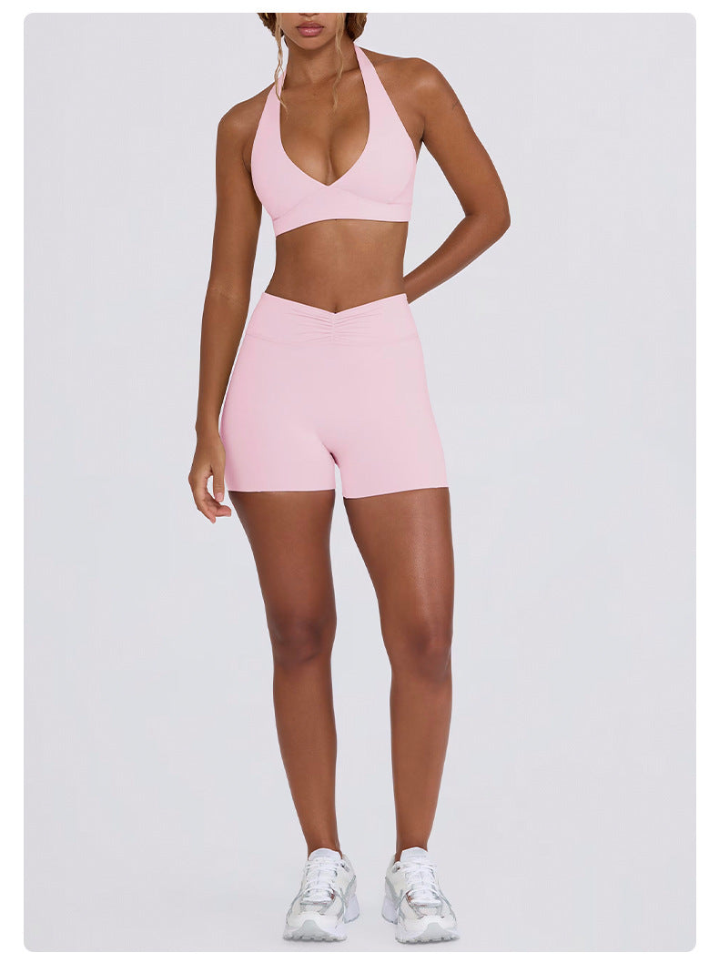 LIVORA SculptFit Active Set – High-Waist Leggings & Shorts 2-Piece (Multi-Color)