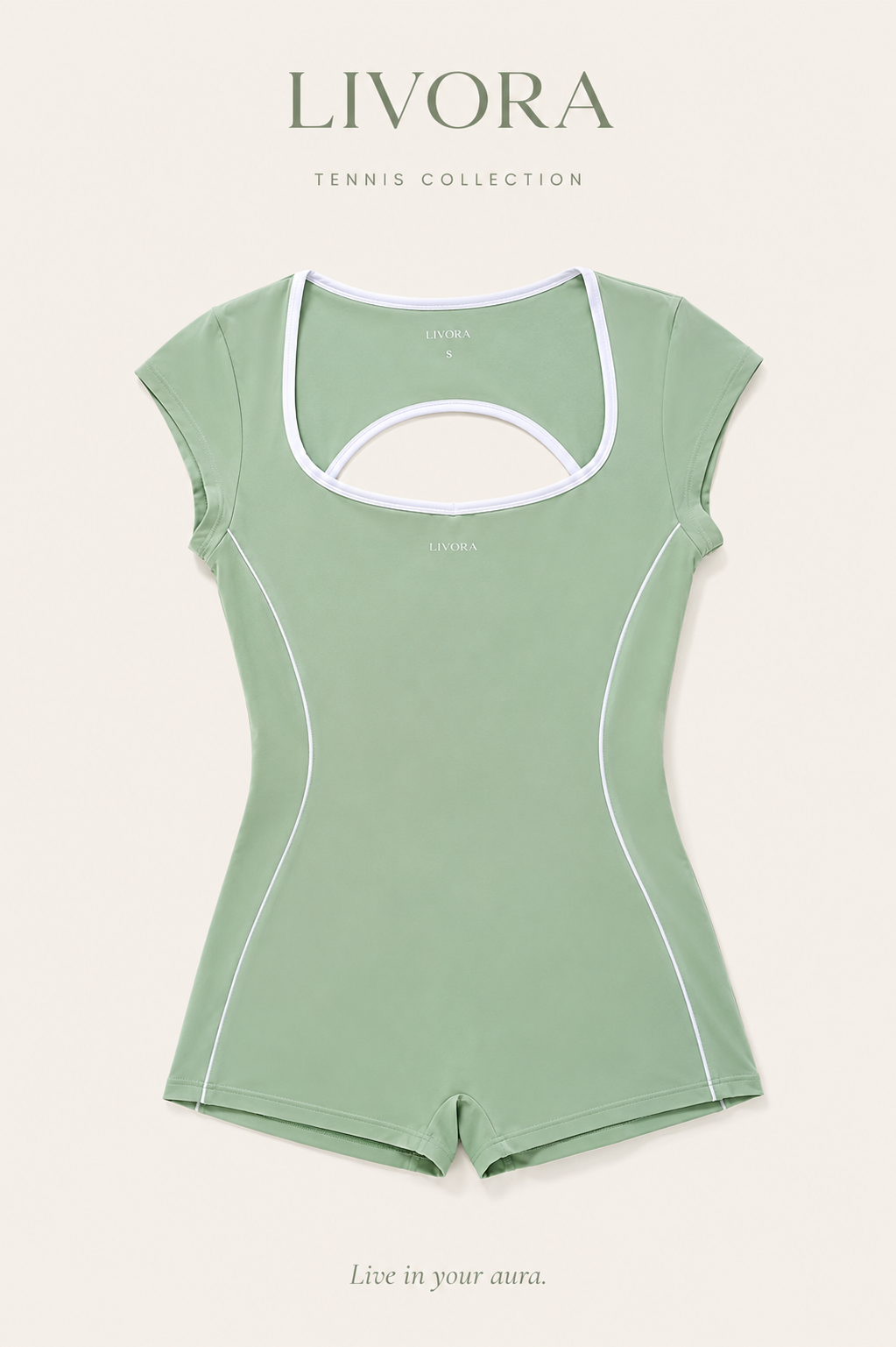 Sculpt Romper – Short Sleeve Contour Fit Activewear